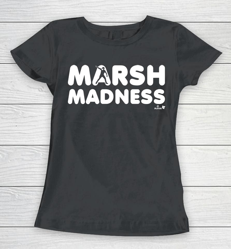 Brandon Marsh Madness Philadelphia Mlbpa Licensed Breakingt Women T-Shirt