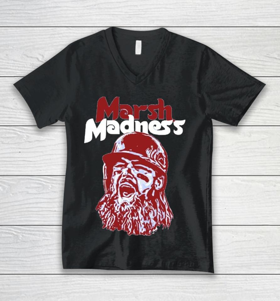 Brandon Marsh Madness Phillies Baseball 2023 Unisex V-Neck T-Shirt