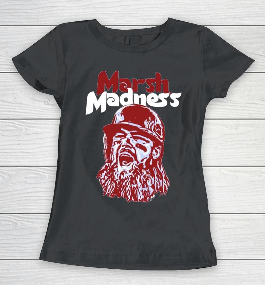 Brandon Marsh Madness Phillies Baseball 2023 Women T-Shirt