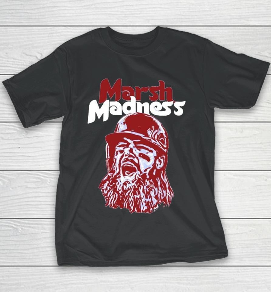 Brandon Marsh Madness Phillies Baseball 2023 Youth T-Shirt