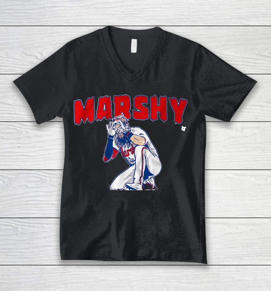 Brandon Marsh Marshy Unisex V-Neck T-Shirt