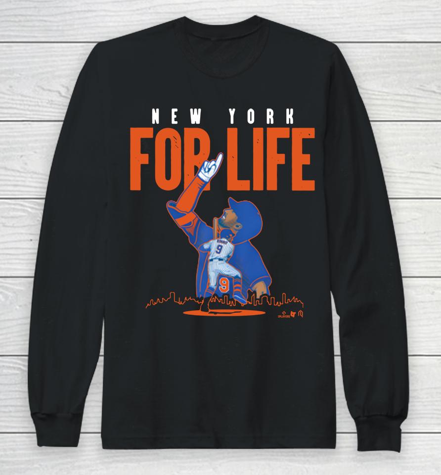 Brandon Nimmo New York For Life Breakingt Long Sleeve T-Shirt