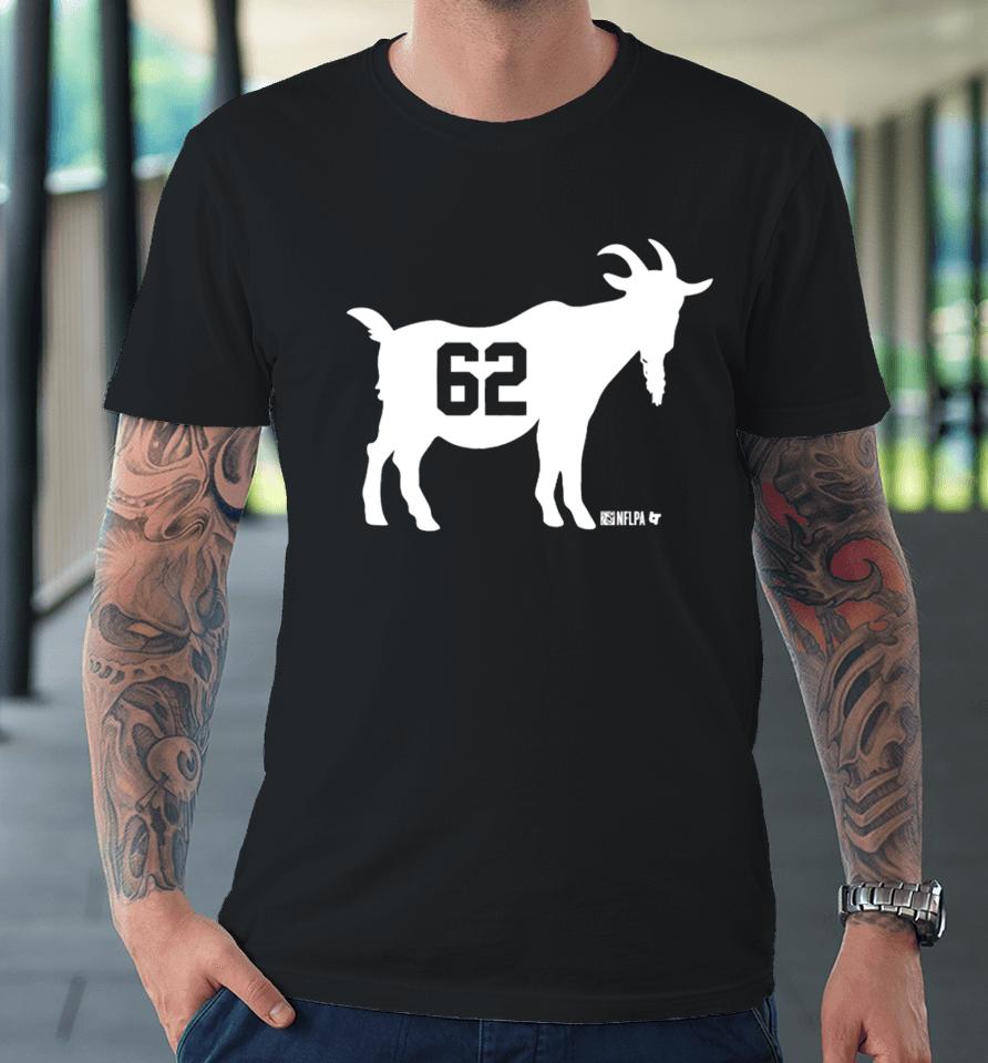 Breaking T Merch Jason Kelce Goat 62 Premium T-Shirt