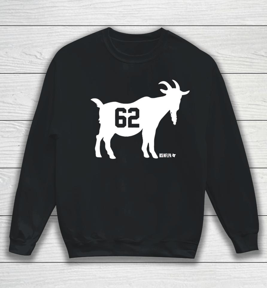 Breaking T Merch Jason Kelce Goat 62 Sweatshirt