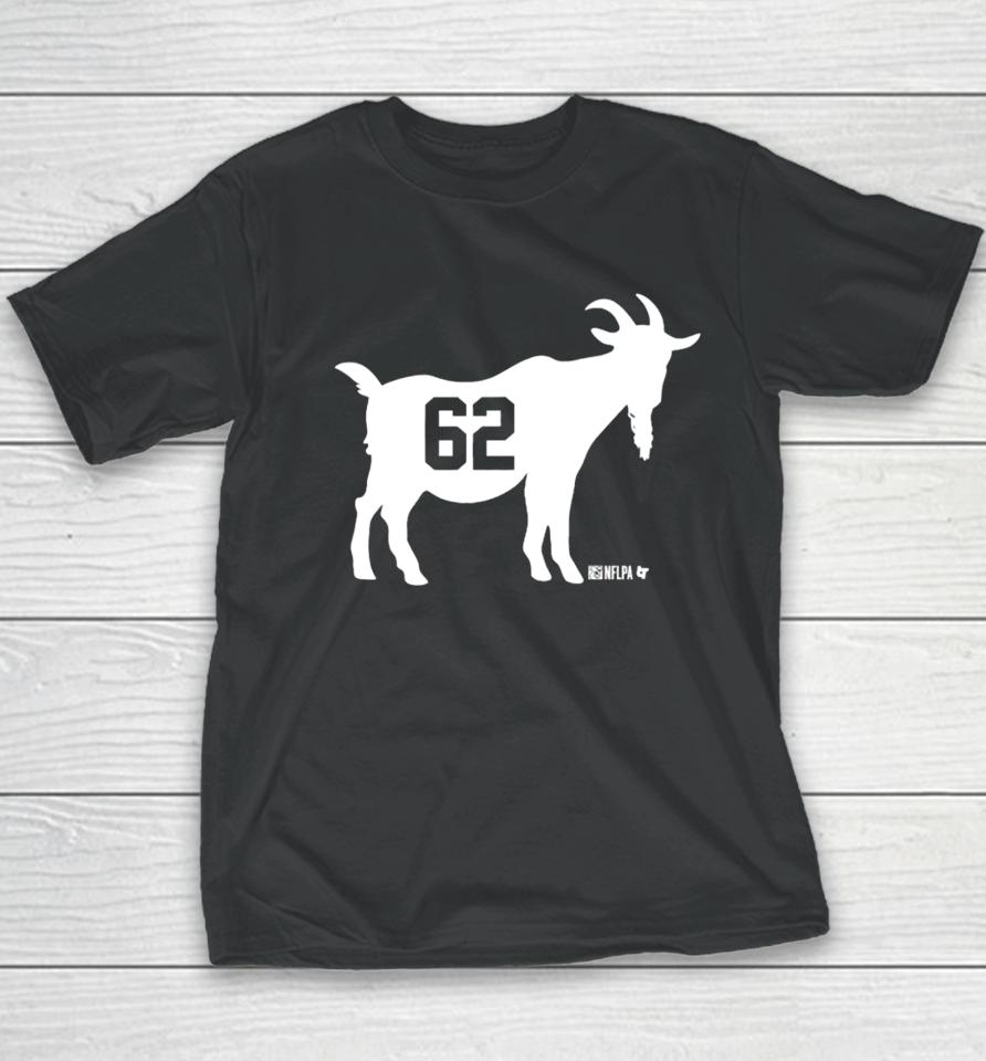 Breaking T Merch Jason Kelce Goat 62 Youth T-Shirt
