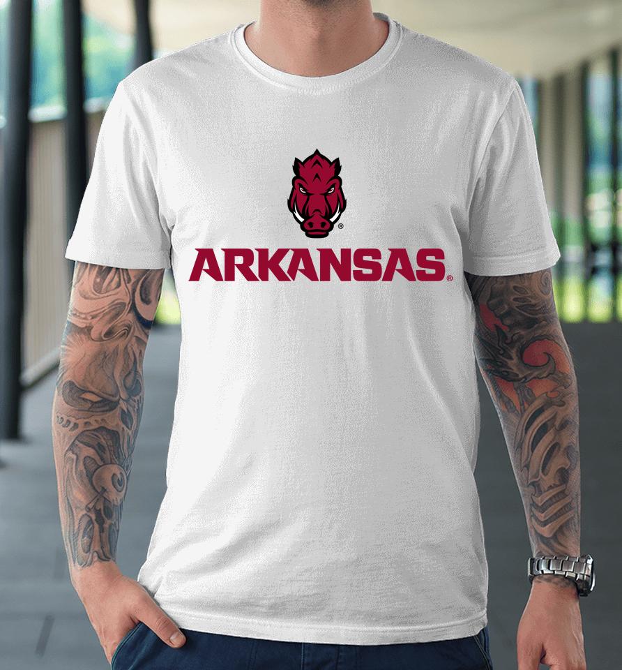 Breakingt Arkansas Razorbacks Wordmark Premium T-Shirt