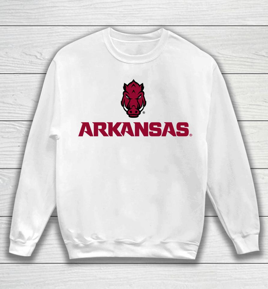 Breakingt Arkansas Razorbacks Wordmark Sweatshirt