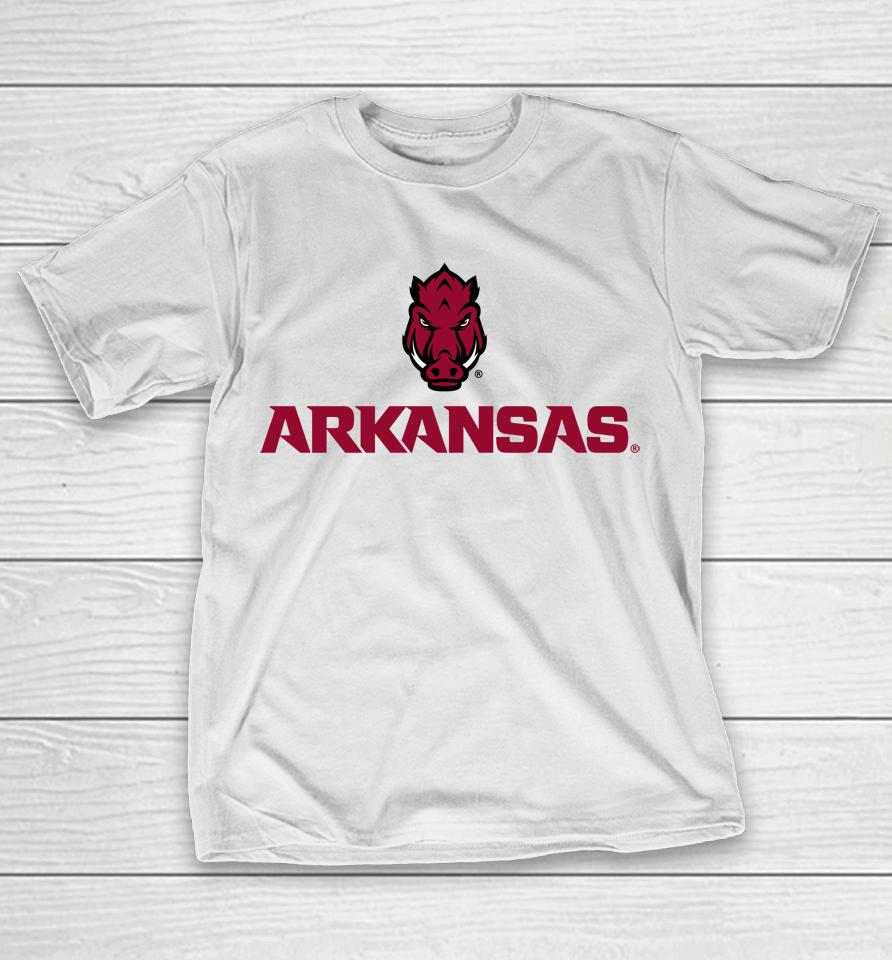 Breakingt Arkansas Razorbacks Wordmark T-Shirt