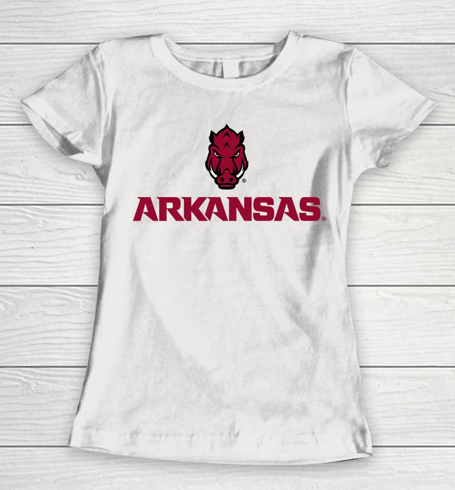 Breakingt Arkansas Razorbacks Wordmark Women T-Shirt