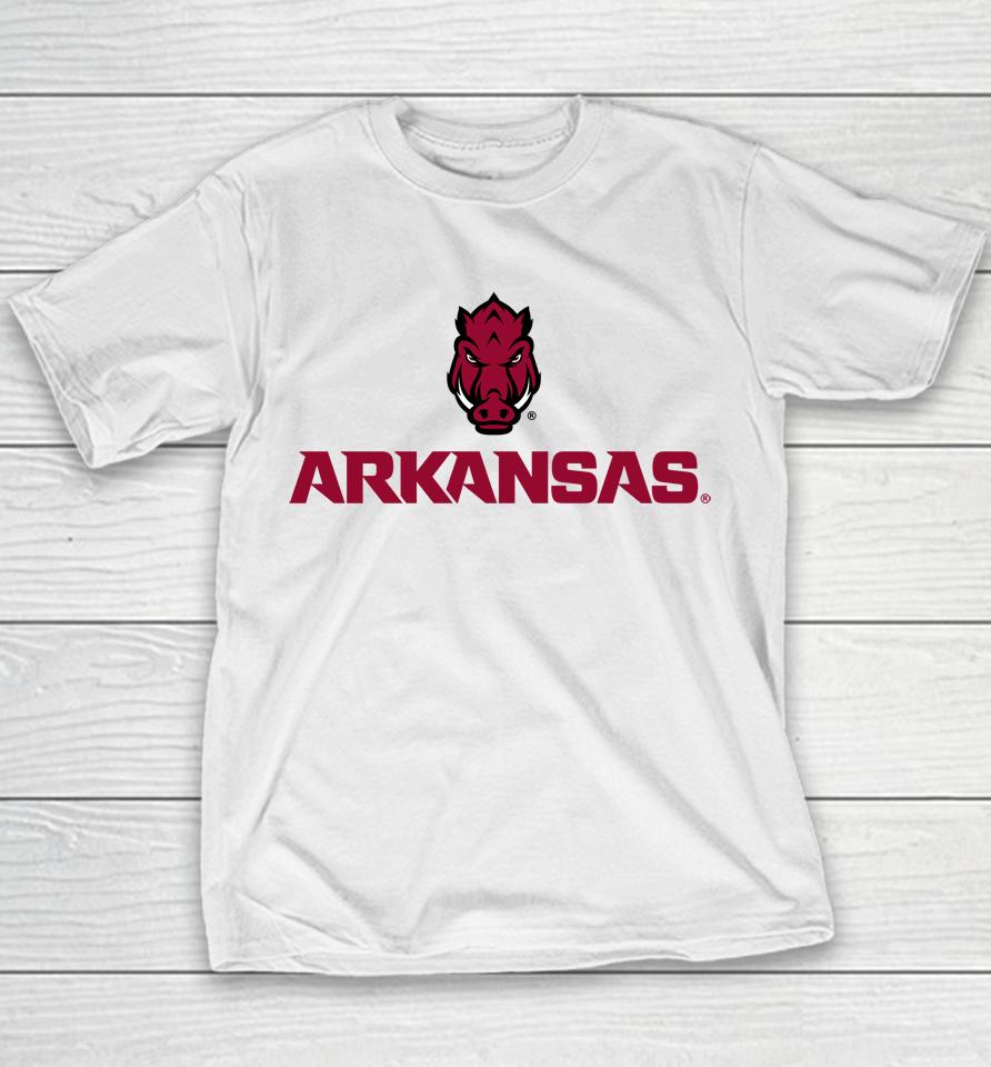 Breakingt Arkansas Razorbacks Wordmark Youth T-Shirt