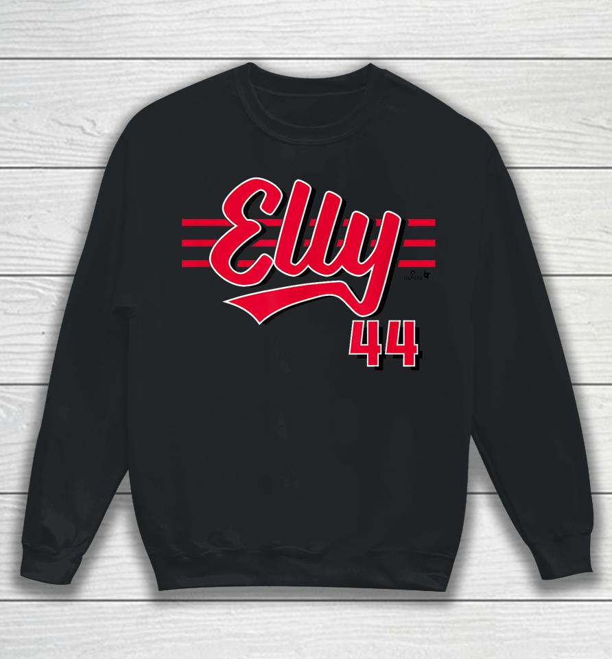 Breakingt Elly De La Cruz Cincinnati Script Cincinnati Baseball Sweatshirt