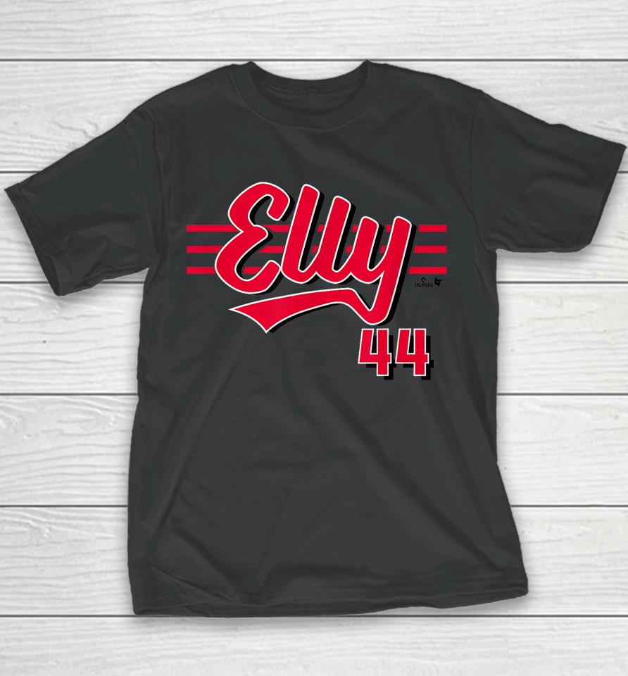 Breakingt Elly De La Cruz Cincinnati Script Cincinnati Baseball Youth T-Shirt