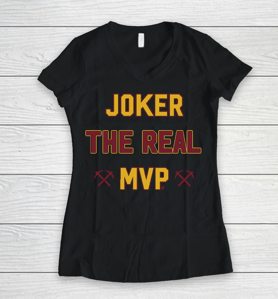 Breakingt Joker The Real Mvp Women V-Neck T-Shirt