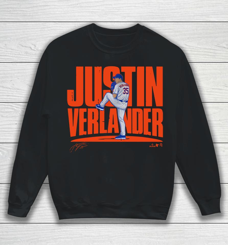 Breakingt Justin Verlander New York Verlander Royal Sweatshirt