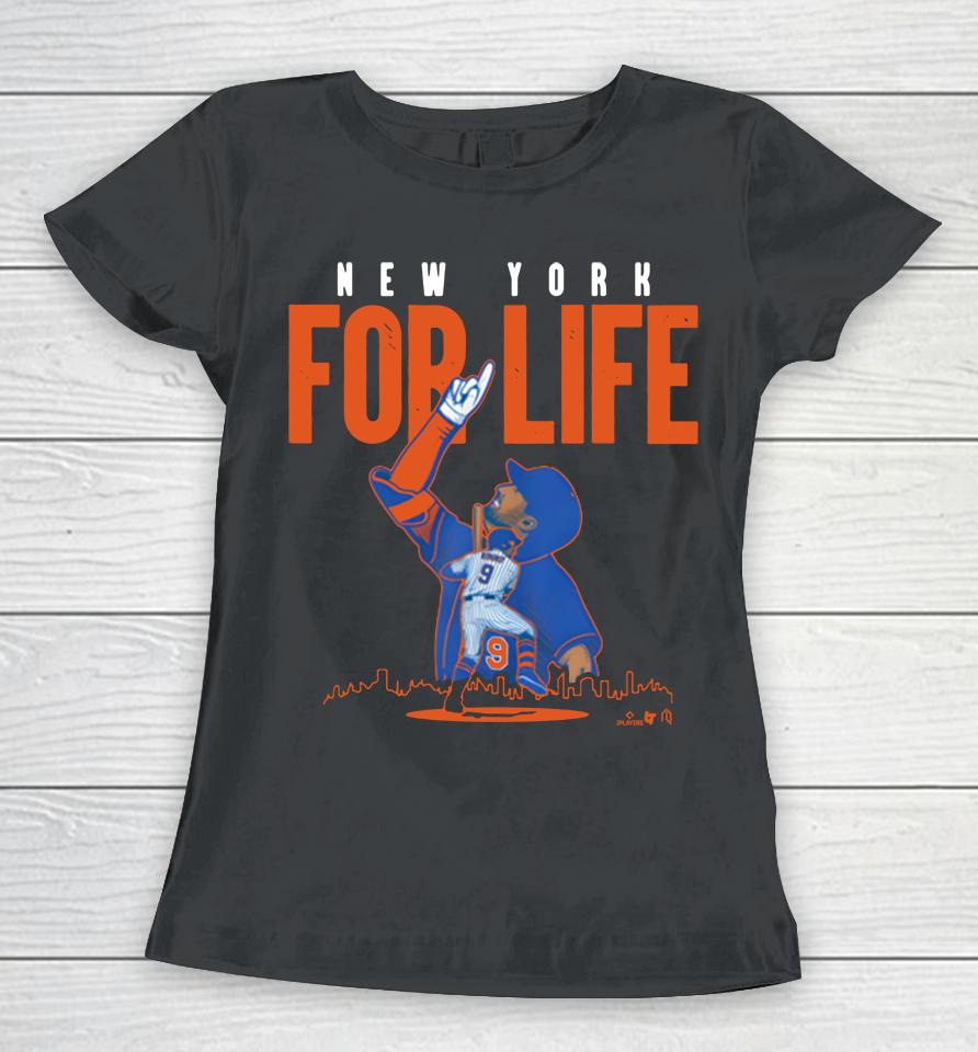 Breakingt Mlb Brandon Nimmo New York For Life Women T-Shirt
