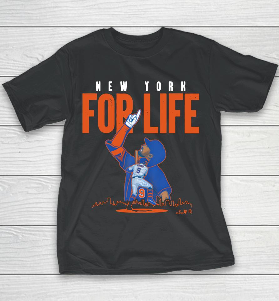 Breakingt Mlb Brandon Nimmo New York For Life Youth T-Shirt