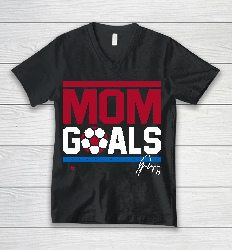 Breakingt Mom Goals Alex Morgan Unisex V-Neck T-Shirt