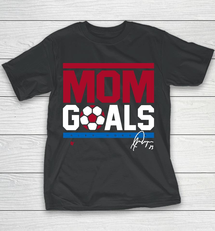 Breakingt Mom Goals Alex Morgan Youth T-Shirt