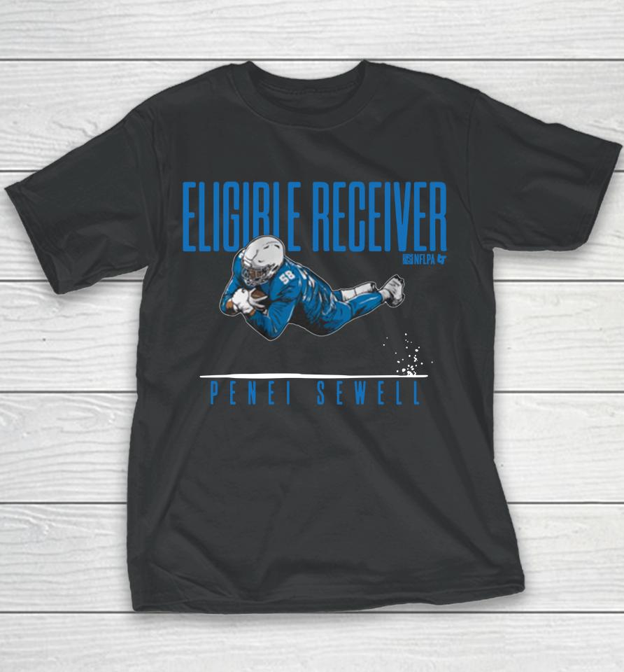 Breakingt Nfl Penei Sewell Eligible Receiver Youth T-Shirt