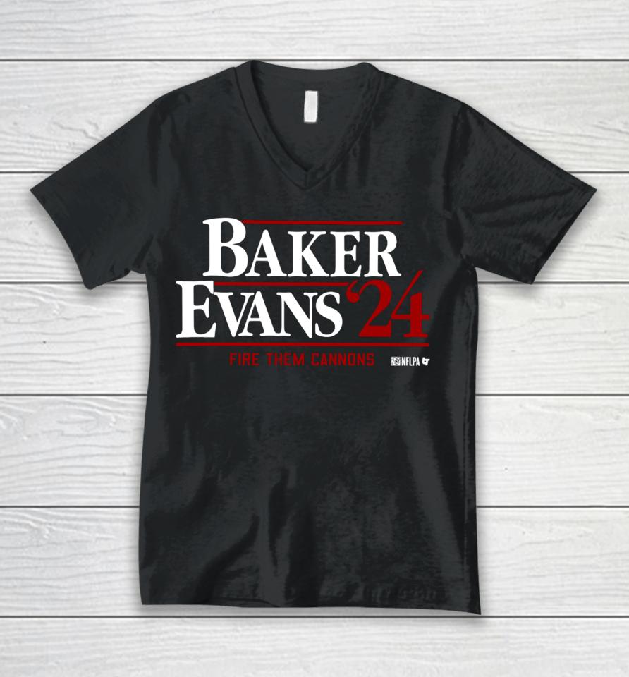 Breakingt Store Baker Evans '24 Fire Them Cannons Unisex V-Neck T-Shirt