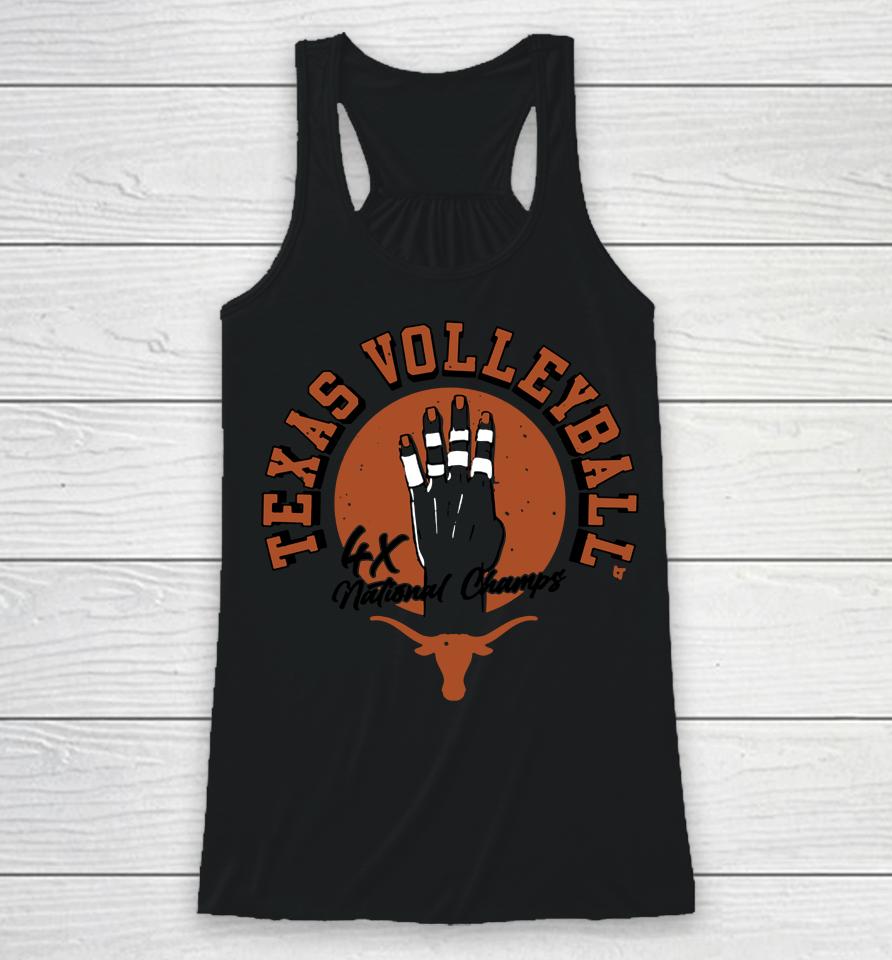 Breakingt Texas Volleyball Four-Time National Champs Racerback Tank
