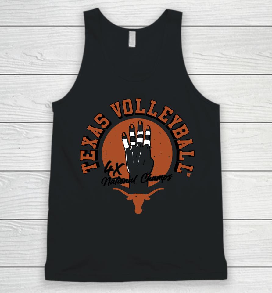 Breakingt Texas Volleyball Four-Time National Champs Unisex Tank Top