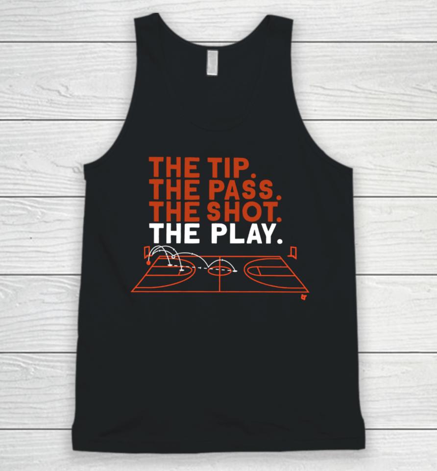 Breakingt The Tip The Pass The Shot The Play Unisex Tank Top