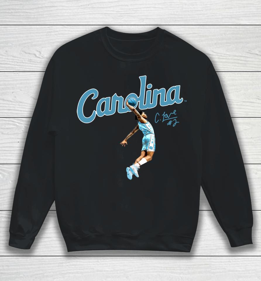 Breakingt Unc Basketball Carolina Caleb Love Dunk Sweatshirt