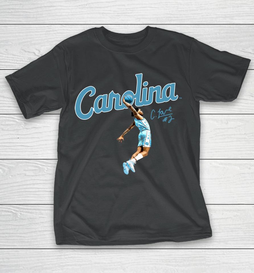 Breakingt Unc Basketball Carolina Caleb Love Dunk T-Shirt