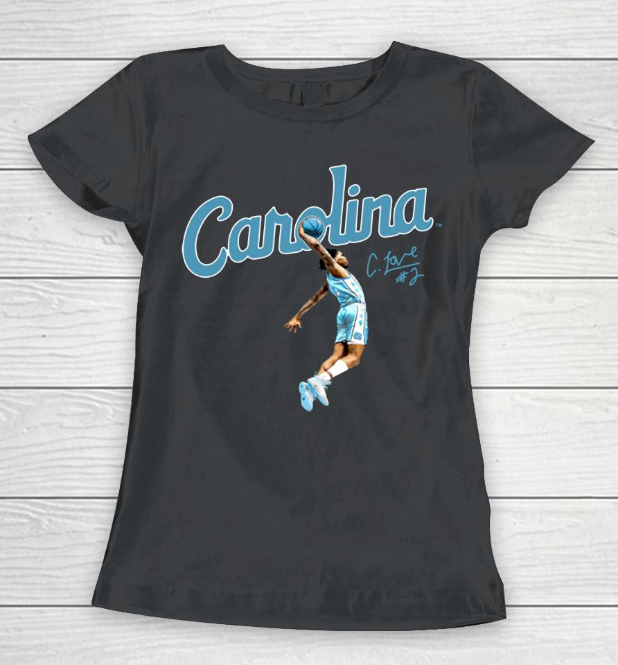 Breakingt Unc Basketball Carolina Caleb Love Dunk Women T-Shirt