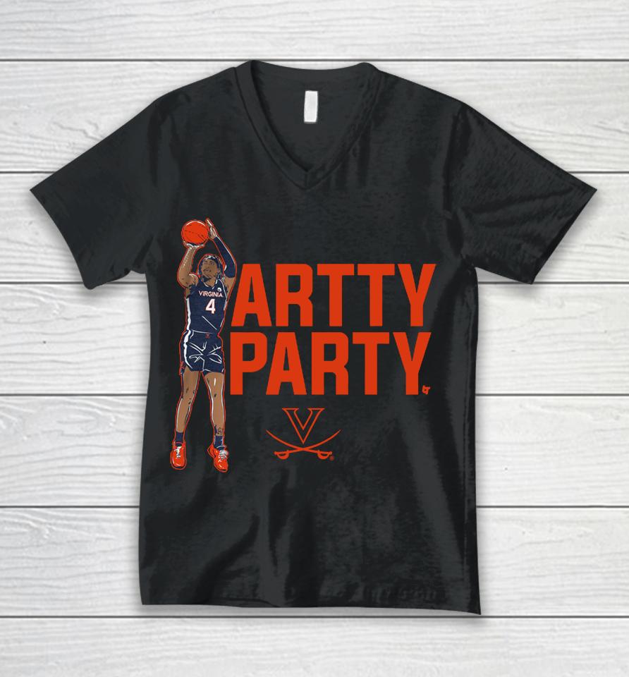 Breakingt Virginia Basketball Armaan Franklin Artty Party Unisex V-Neck T-Shirt
