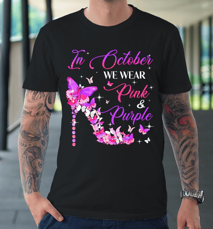 Breast Cancer And Domestic Violence Awareness Month Family Premium T-Shirt