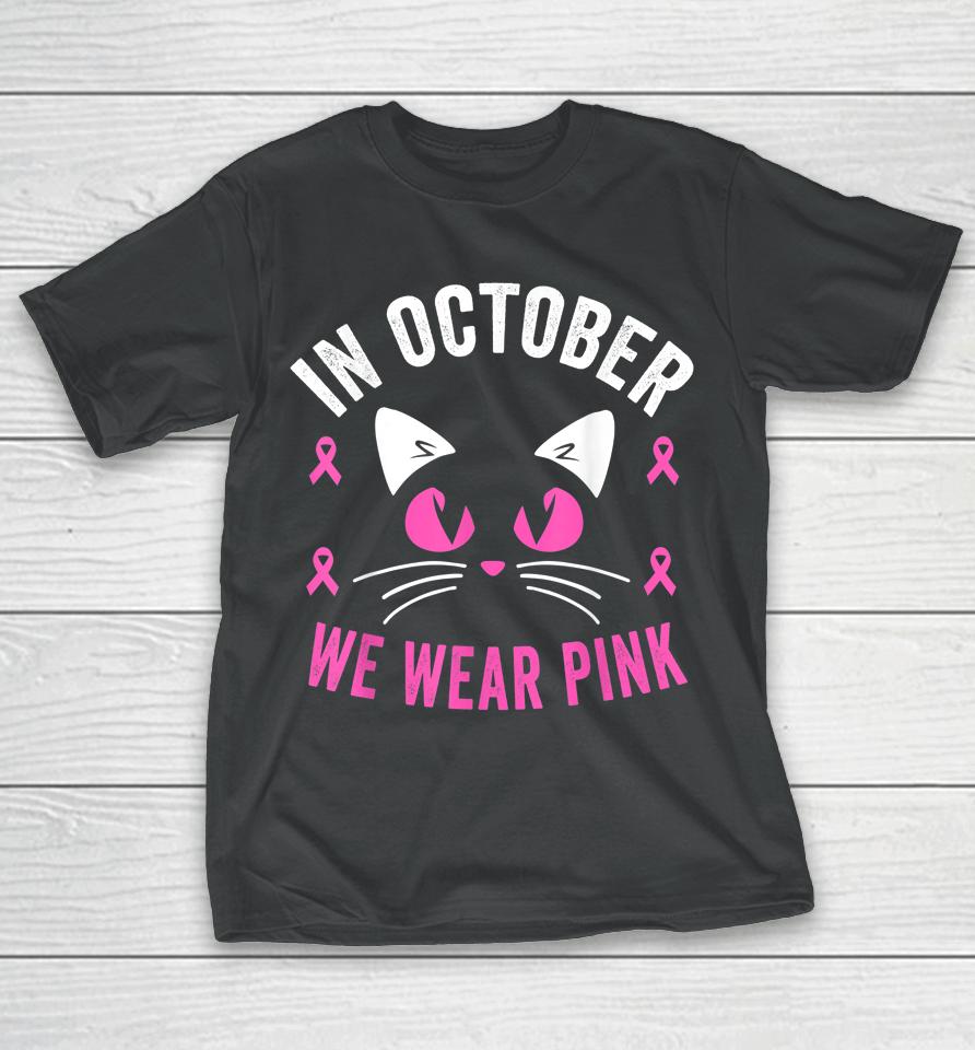 Breast Cancer Awareness Accessories Pink Ribbon T-Shirt