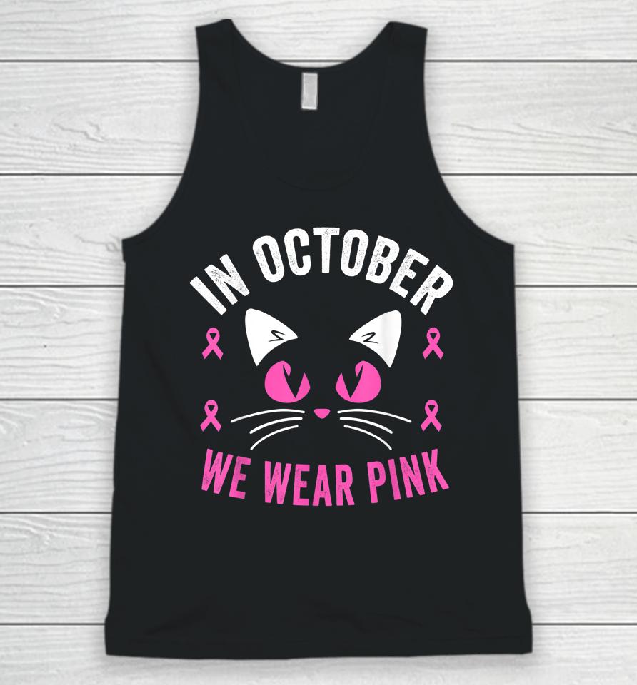 Breast Cancer Awareness Accessories Pink Ribbon Unisex Tank Top