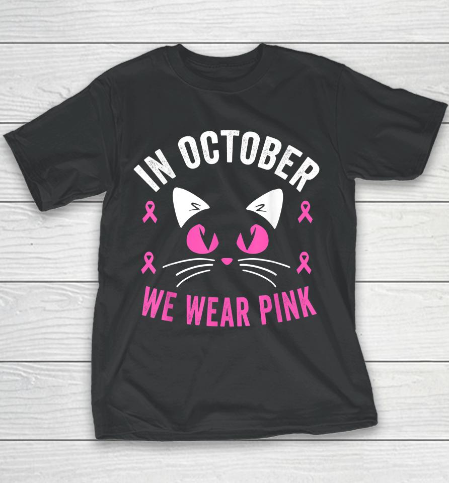 Breast Cancer Awareness Accessories Pink Ribbon Youth T-Shirt