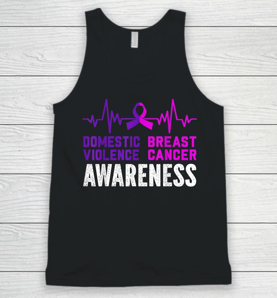 Breast Cancer Awareness And Domestic Violence Awareness Unisex Tank Top