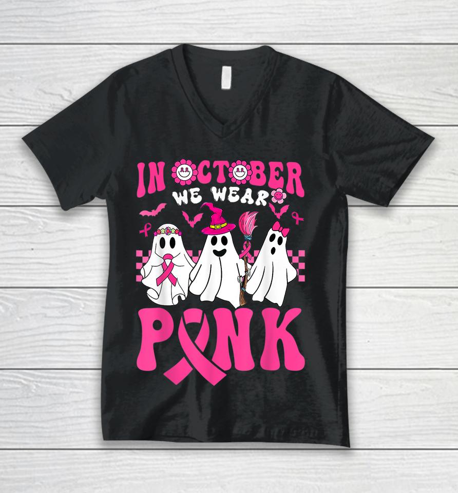 Breast Cancer Awareness Unisex V-Neck T-Shirt