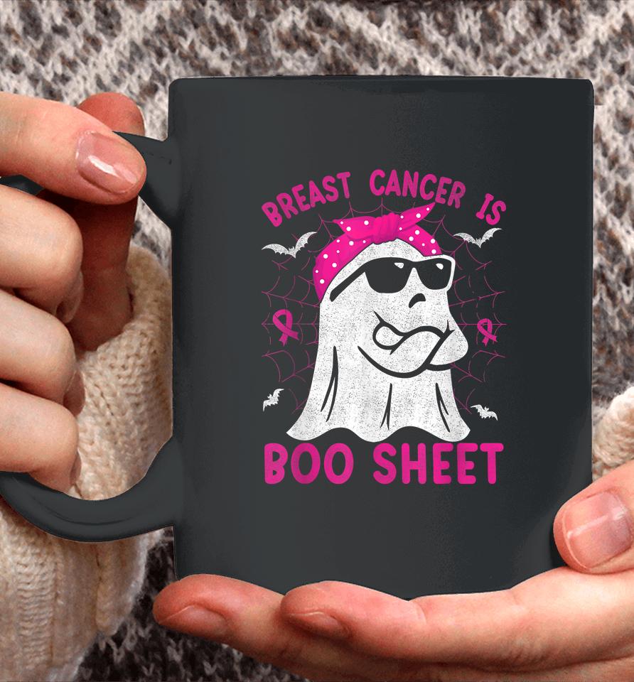 Breast Cancer Is Boo Sheet Breast Cancer Halloween Coffee Mug