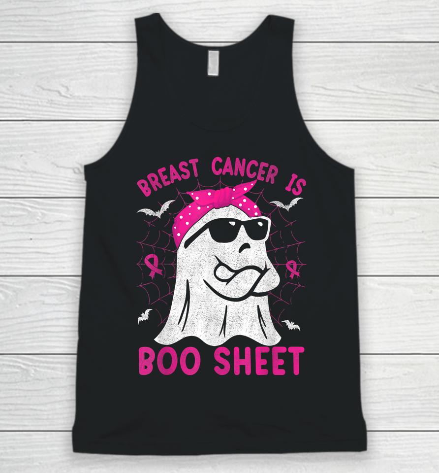 Breast Cancer Is Boo Sheet Breast Cancer Halloween Unisex Tank Top