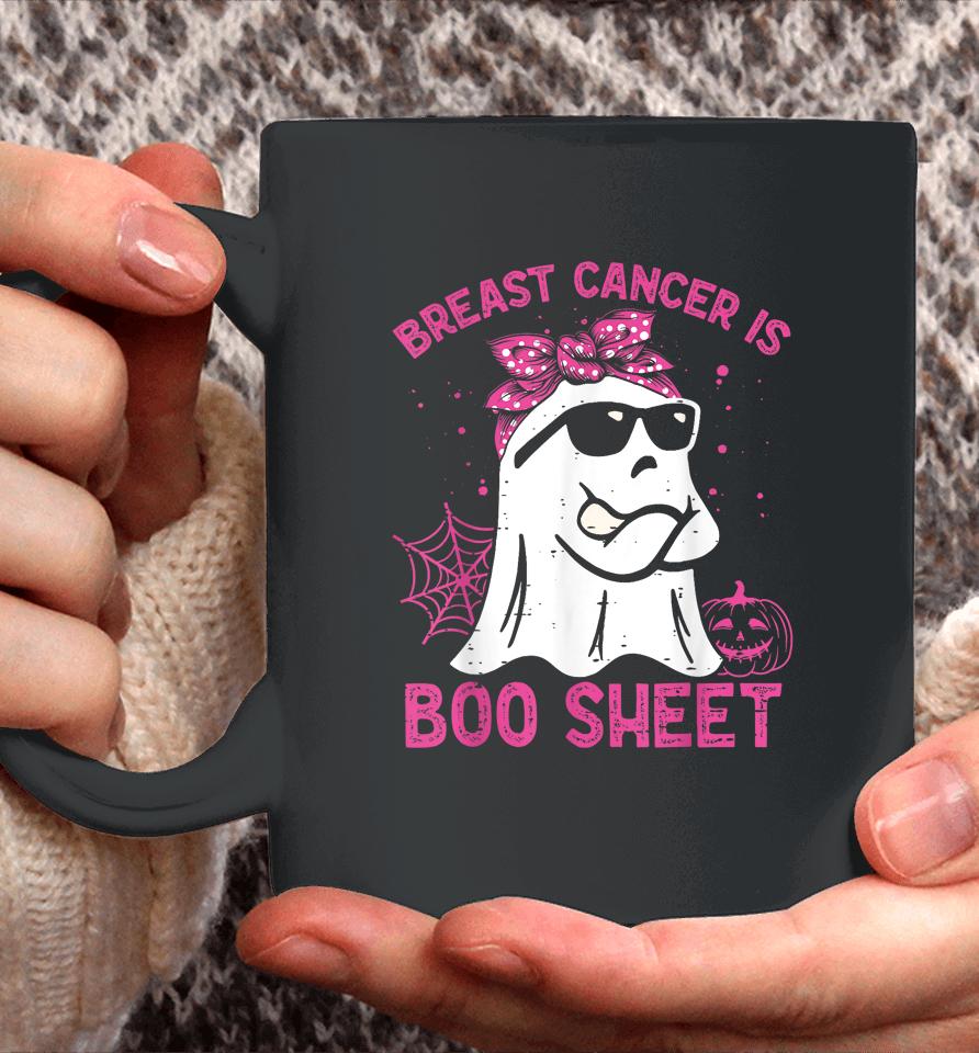 Breast Cancer Is Boo Sheet Breast Cancer Warrior Halloween Coffee Mug
