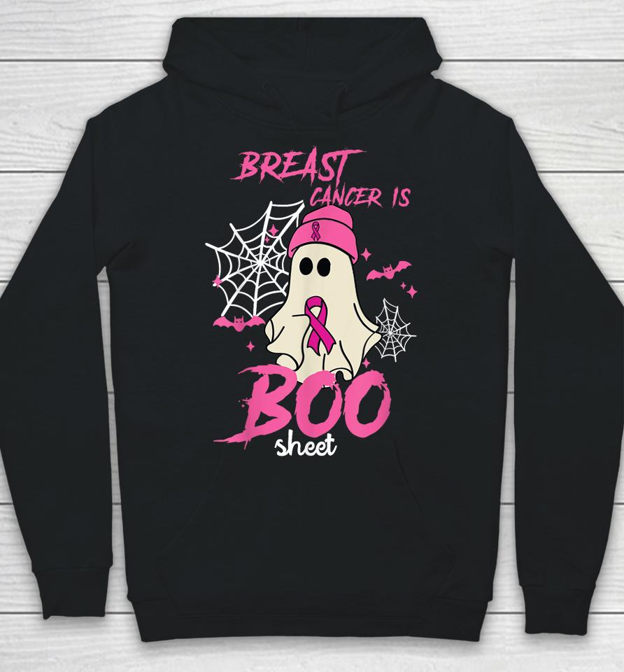 Breast Cancer Is Boo Sheet Halloween Breast Cancer Awareness Hoodie