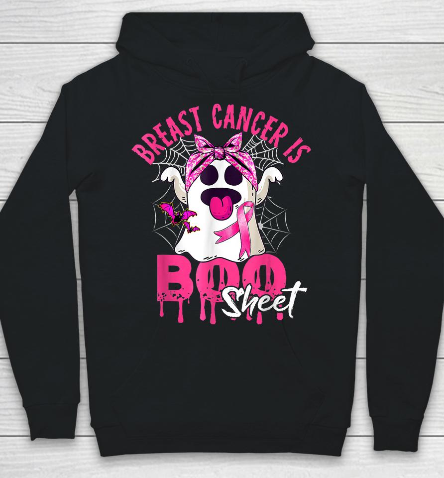 Breast Cancer Is Boo Sheet Halloween Breast Cancer Awareness Hoodie