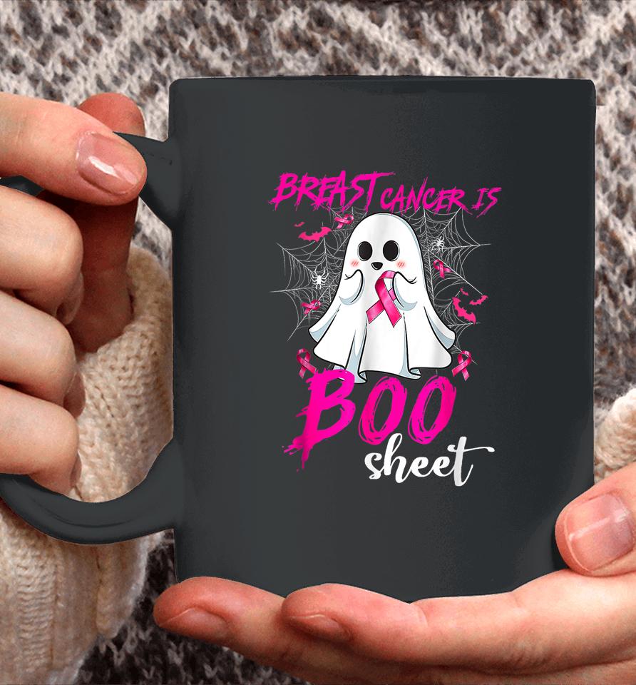 Breast Cancer Is Boo Sheet Halloween Breast Cancer Awareness Coffee Mug