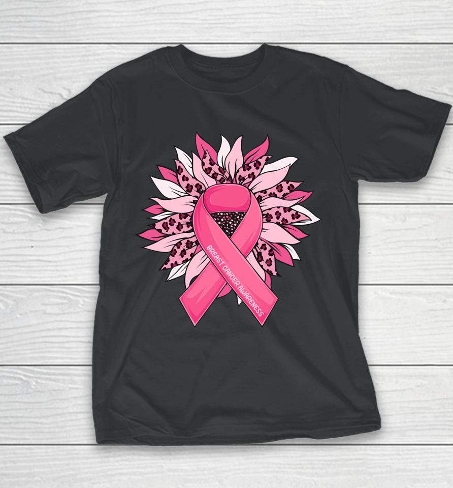 Breast Cancer  Sunflower Breast Cancer Awareness Youth T-Shirt
