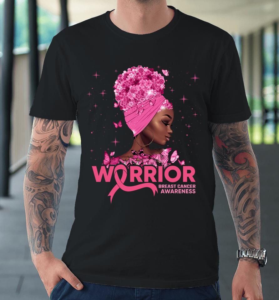 Breast Cancer Warrior Pink Ribbon Breast Cancer Awareness Premium T-Shirt
