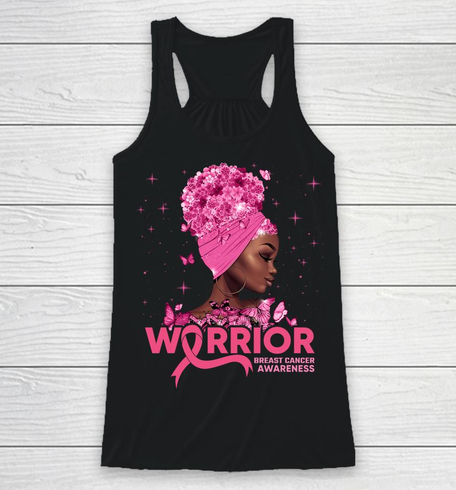 Breast Cancer Warrior Pink Ribbon Breast Cancer Awareness Racerback Tank