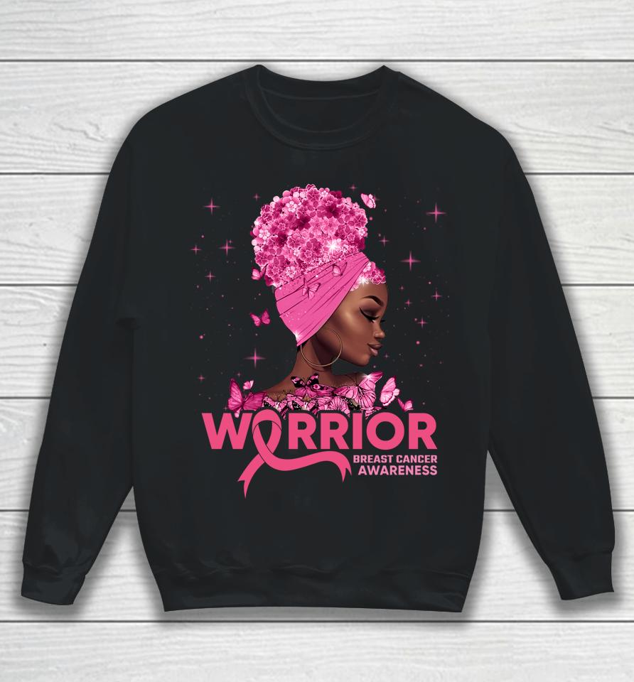 Breast Cancer Warrior Pink Ribbon Breast Cancer Awareness Sweatshirt