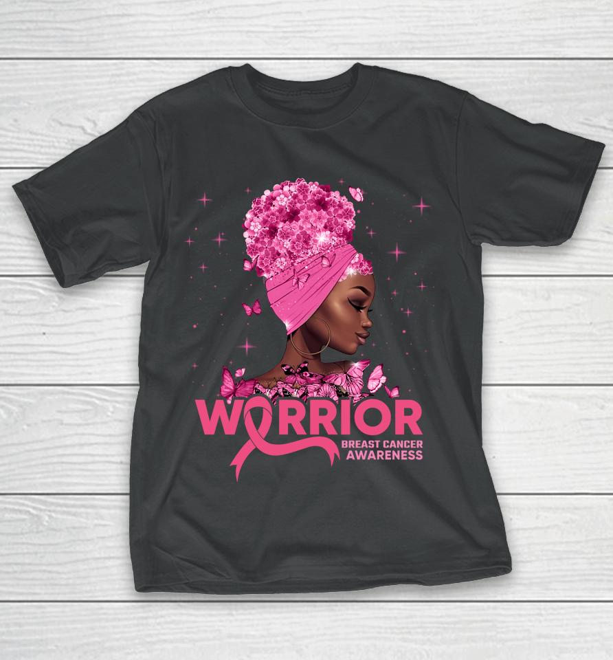 Breast Cancer Warrior Pink Ribbon Breast Cancer Awareness T-Shirt