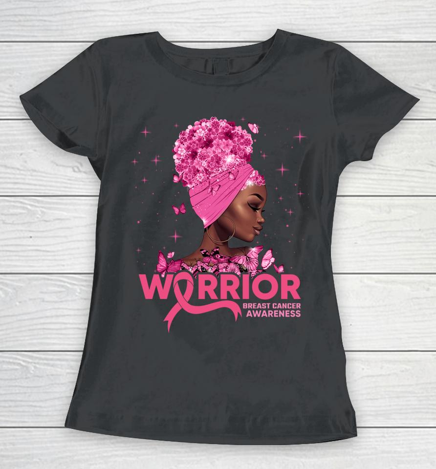 Breast Cancer Warrior Pink Ribbon Breast Cancer Awareness Women T-Shirt