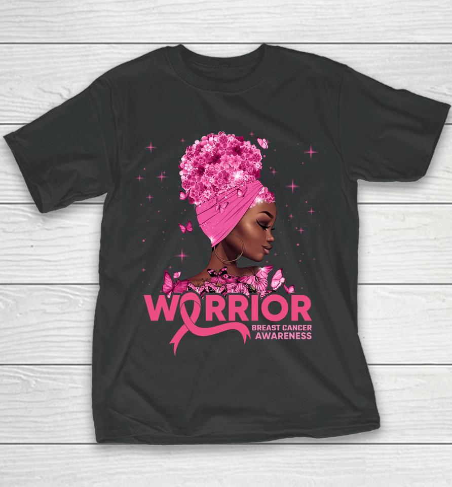 Breast Cancer Warrior Pink Ribbon Breast Cancer Awareness Youth T-Shirt
